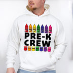 Pre-k Crew Pencil Design - Pre-K Unisex Crewneck T-Shirt Sweatshirt Hoodie