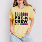Pre-k Crew Pencil Design - Pre-K Unisex Crewneck T-Shirt Sweatshirt Hoodie
