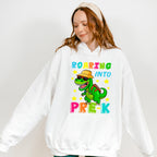 Roaring Into REX Pre-k Design - Pre-K Unisex Crewneck T-Shirt Sweatshirt Hoodie