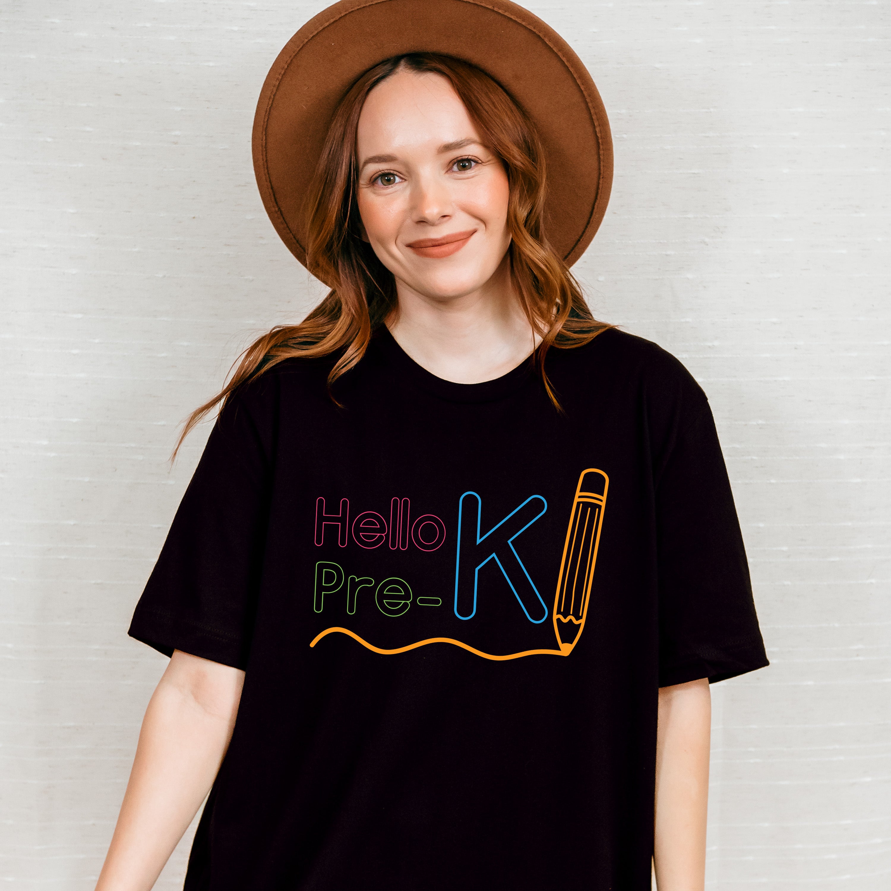 Hello Pre-k Design - Pre-K Unisex Crewneck T-Shirt Sweatshirt Hoodie