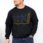 Hello Pre-k Design - Pre-K Unisex Crewneck T-Shirt Sweatshirt Hoodie