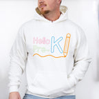 Hello Pre-k Design - Pre-K Unisex Crewneck T-Shirt Sweatshirt Hoodie