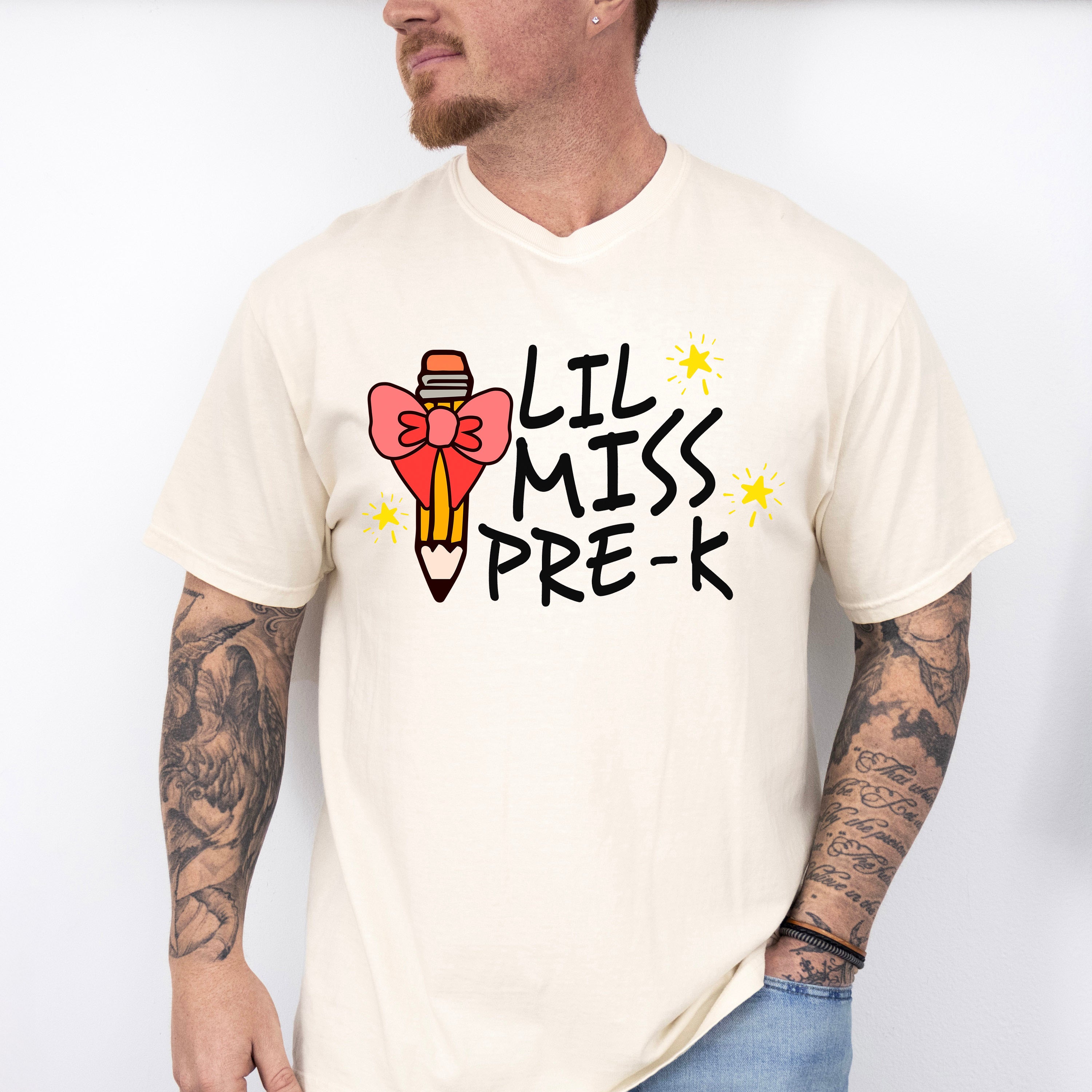 Lil Miss Pre-k Design - Pre-K Unisex Crewneck T-Shirt Sweatshirt Hoodie