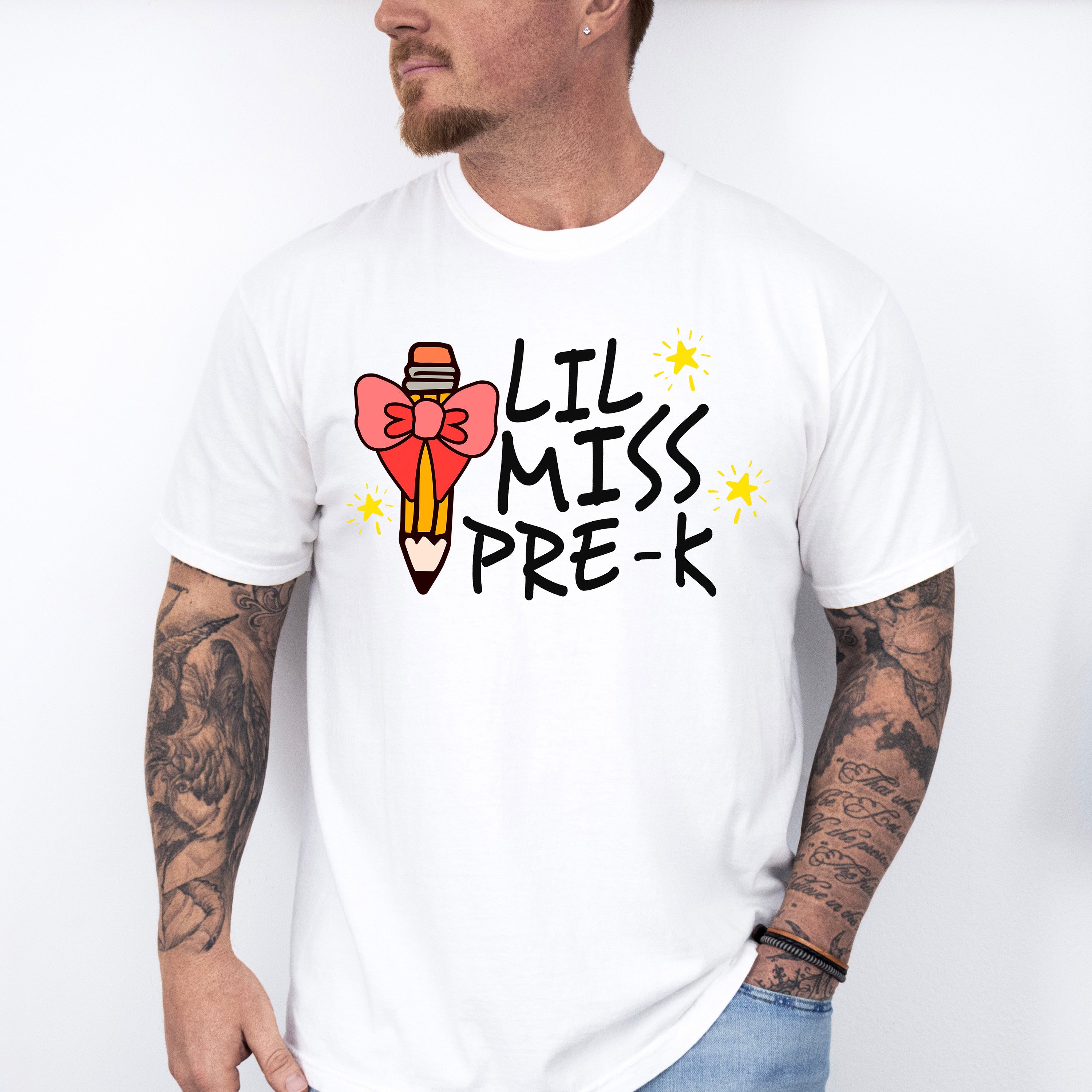 Lil Miss Pre-k Design - Pre-K Unisex Crewneck T-Shirt Sweatshirt Hoodie