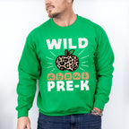 Wild About Pre-k Design - Pre-K Unisex Crewneck T-Shirt Sweatshirt Hoodie