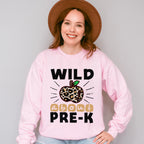 Wild About Pre-k Design - Pre-K Unisex Crewneck T-Shirt Sweatshirt Hoodie
