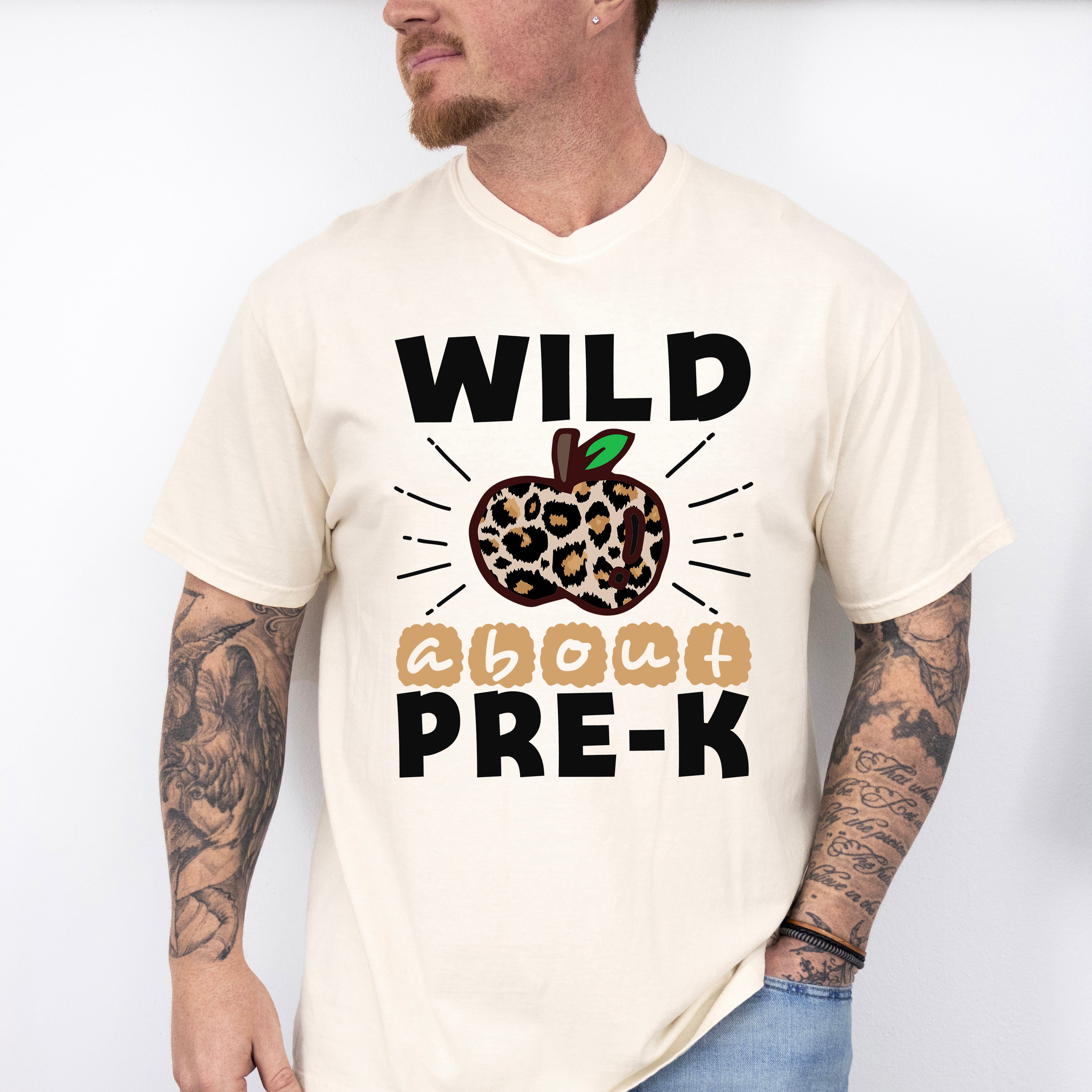 Wild About Pre-k Design - Pre-K Unisex Crewneck T-Shirt Sweatshirt Hoodie