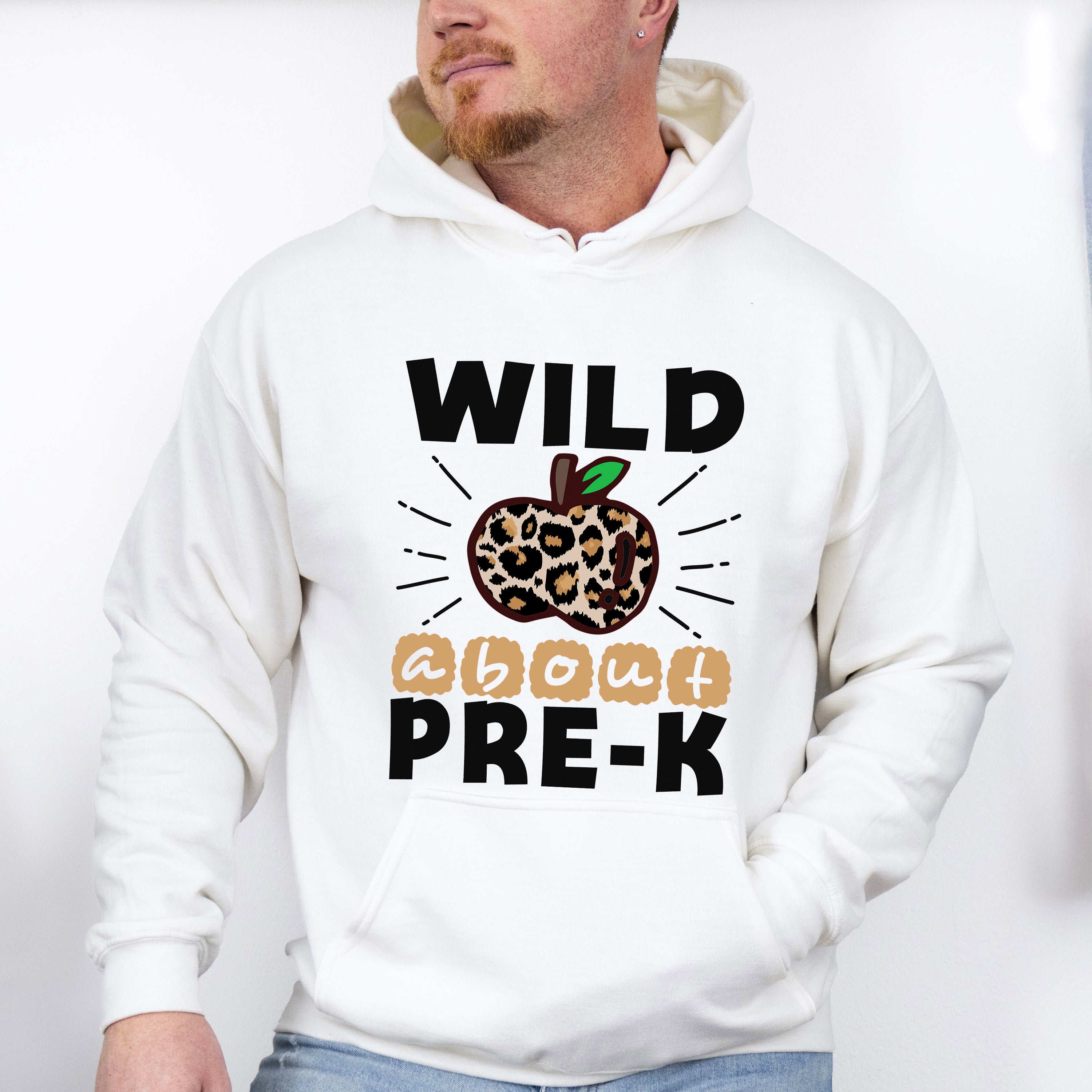 Wild About Pre-k Design - Pre-K Unisex Crewneck T-Shirt Sweatshirt Hoodie
