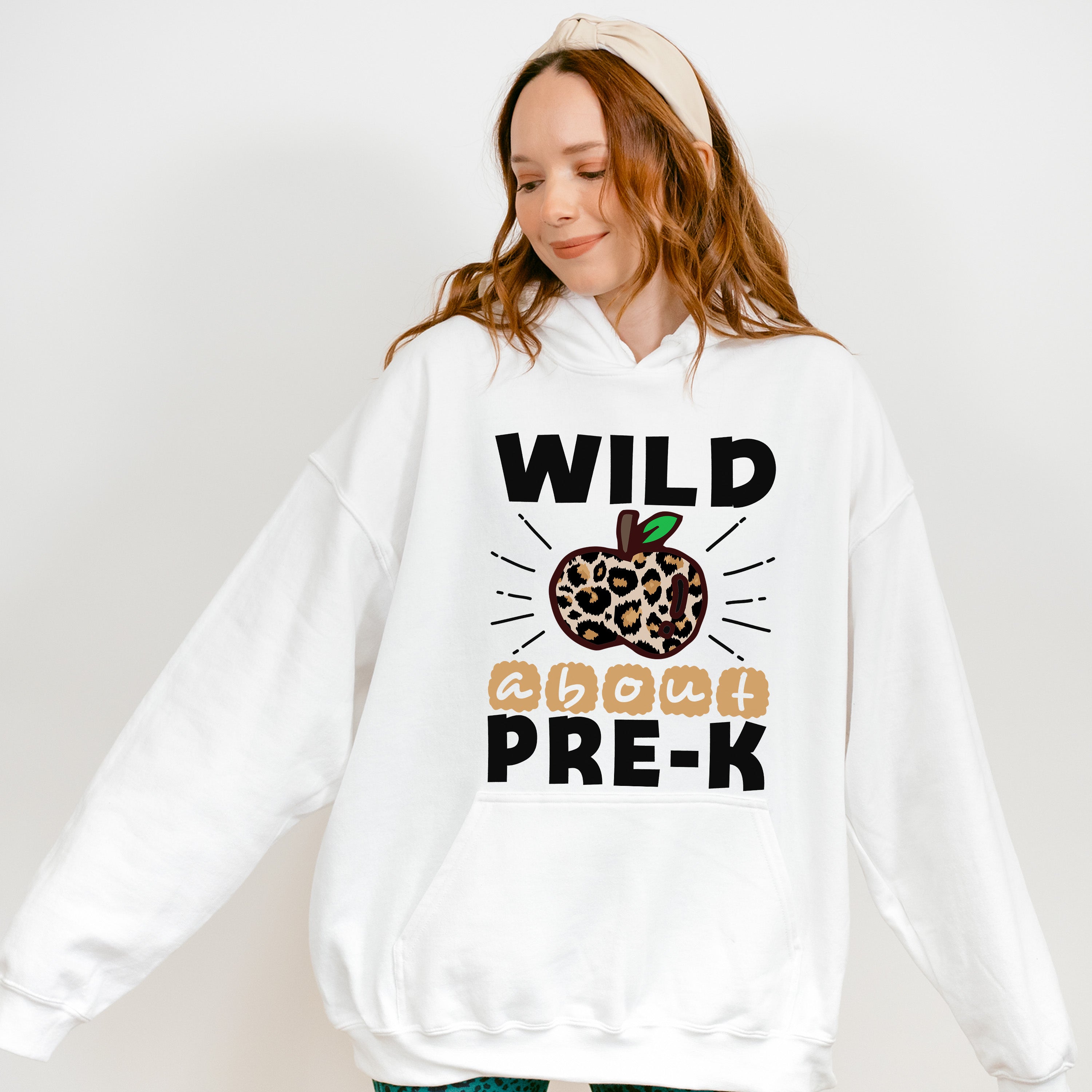 Wild About Pre-k Design - Pre-K Unisex Crewneck T-Shirt Sweatshirt Hoodie
