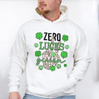 Zero Lucks Given - St. Patrick's Day Theme Unisex Crewneck T-Shirt Sweatshirt Hoodie