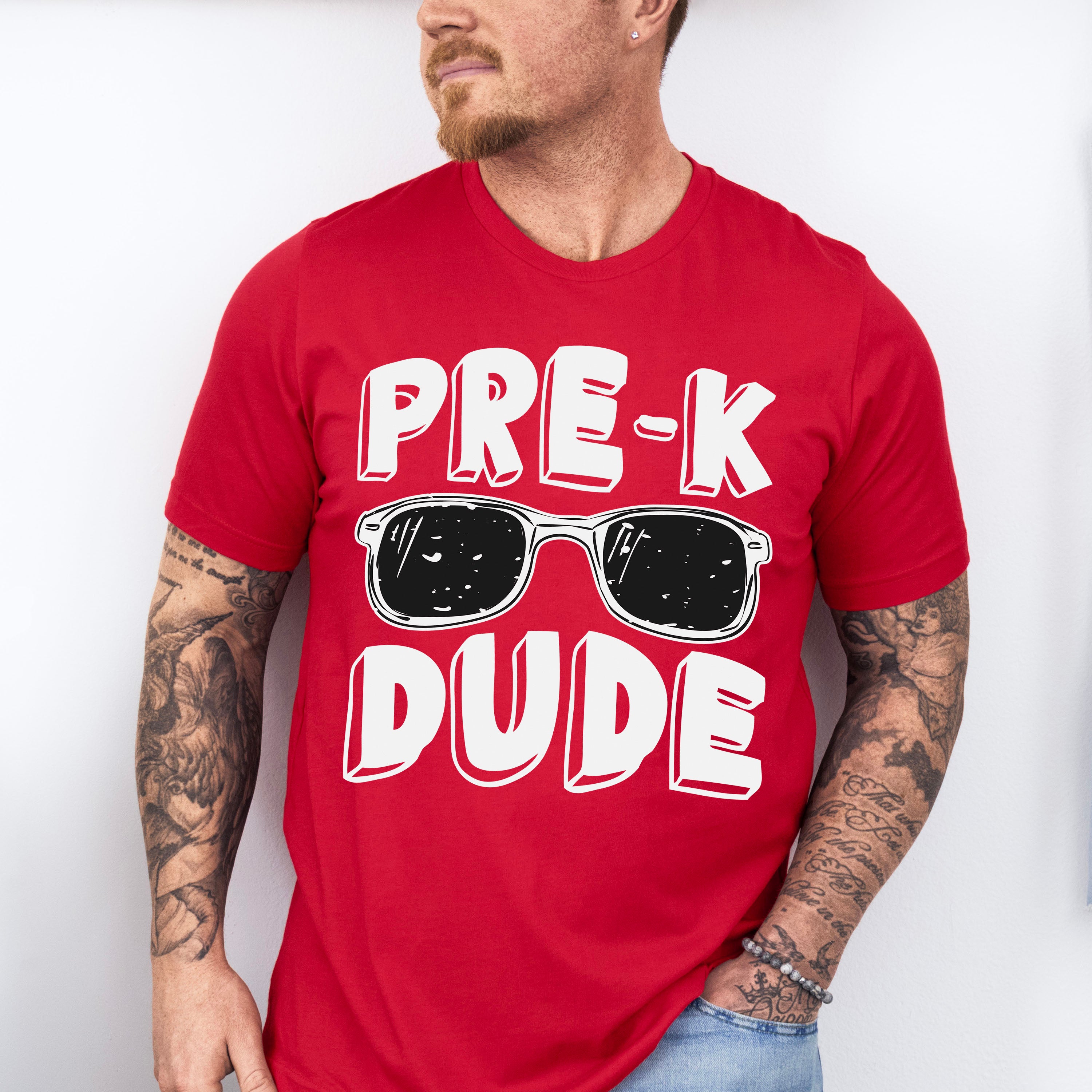 Pre-k Dude Design - Pre-K Unisex Crewneck T-Shirt Sweatshirt Hoodie