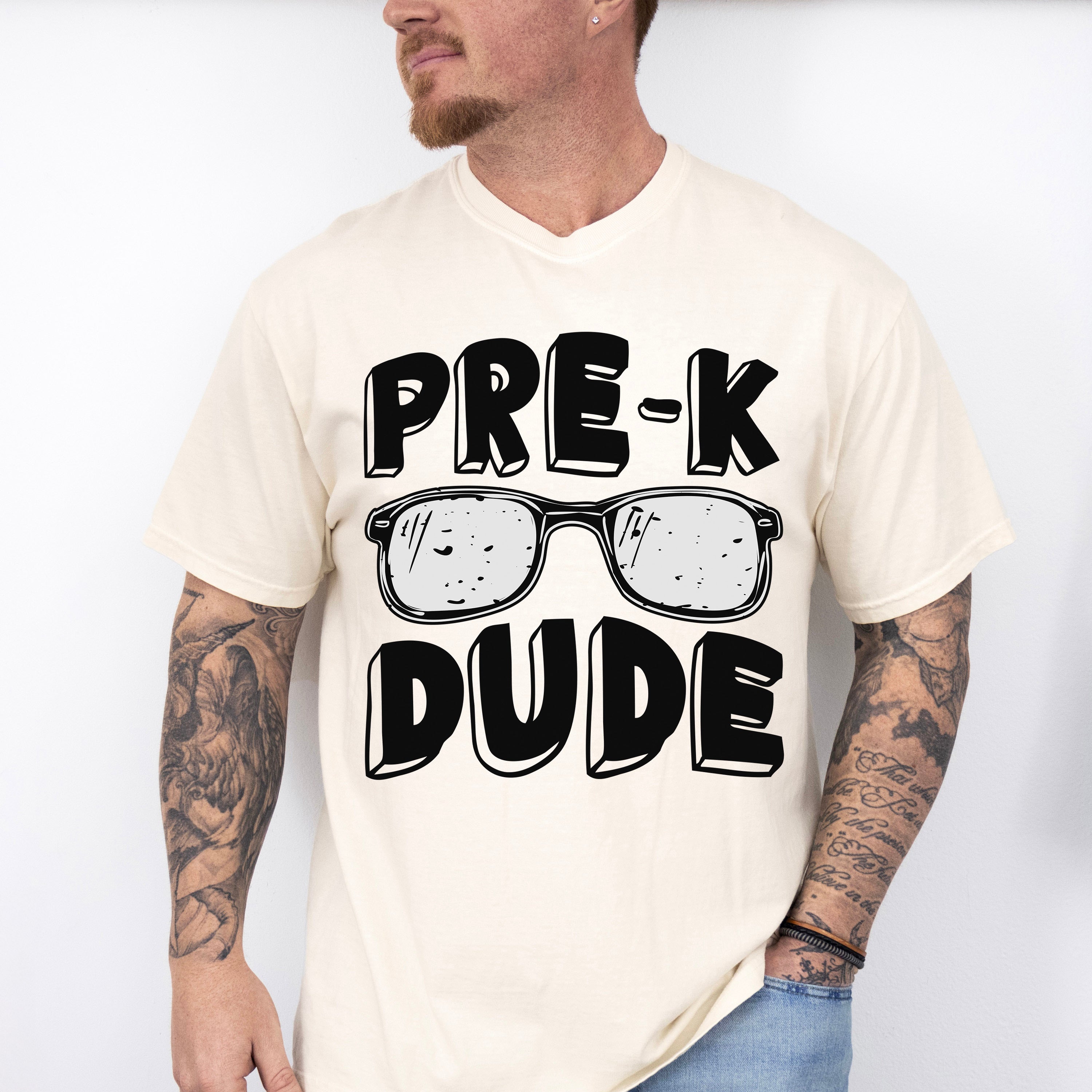 Pre-k Dude Design - Pre-K Unisex Crewneck T-Shirt Sweatshirt Hoodie