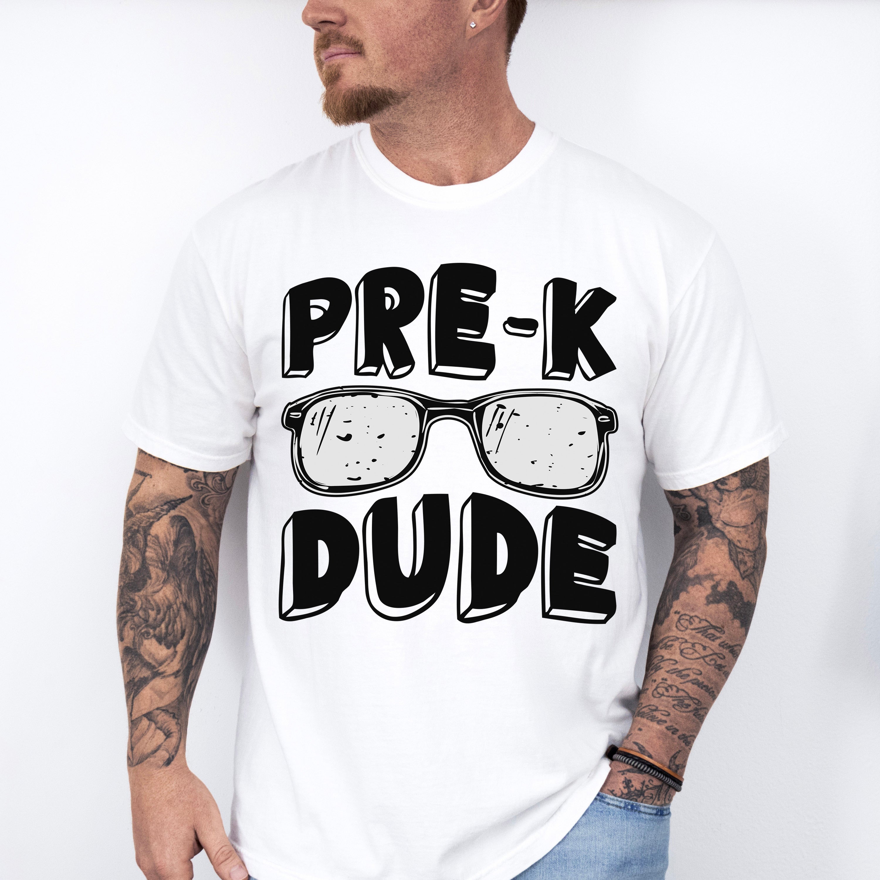 Pre-k Dude Design - Pre-K Unisex Crewneck T-Shirt Sweatshirt Hoodie