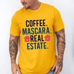 Coffee Mascara Real Estate Design - Realtor Unisex Crewneck T-Shirt Sweatshirt Hoodie