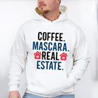 Coffee Mascara Real Estate Design - Realtor Unisex Crewneck T-Shirt Sweatshirt Hoodie