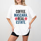 Coffee Mascara Real Estate Design - Realtor Unisex Crewneck T-Shirt Sweatshirt Hoodie