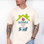 Licensed To Sell Design - Realtor Unisex Crewneck T-Shirt Sweatshirt Hoodie