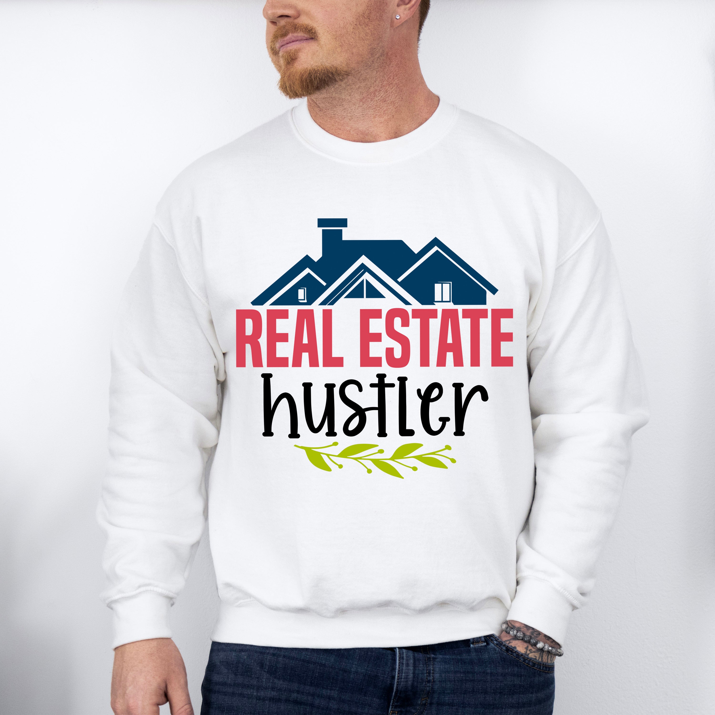 Real Estate Hustler Design - Realtor Unisex Crewneck T-Shirt Sweatshirt Hoodie