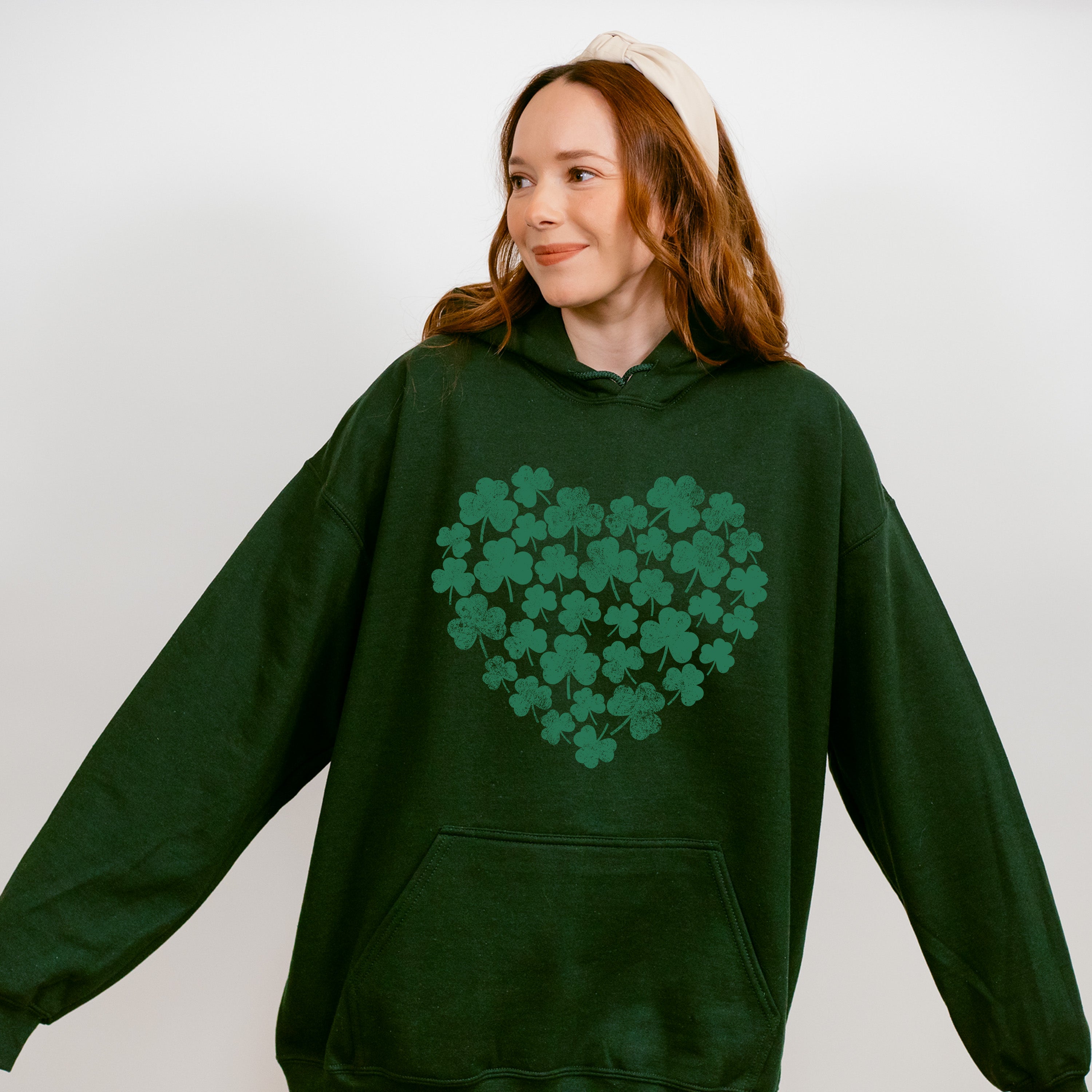 Clovers Heart - St. Patrick's Day Theme Unisex Crewneck T-Shirt Sweatshirt Hoodie