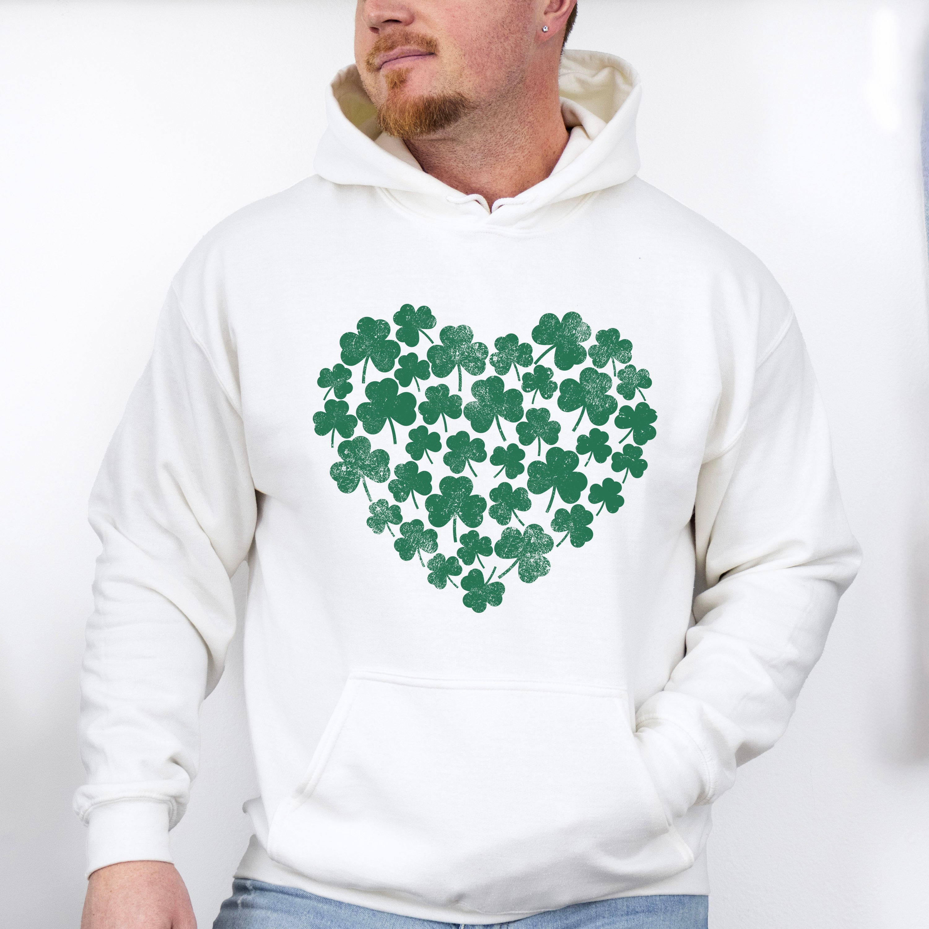 Clovers Heart - St. Patrick's Day Theme Unisex Crewneck T-Shirt Sweatshirt Hoodie