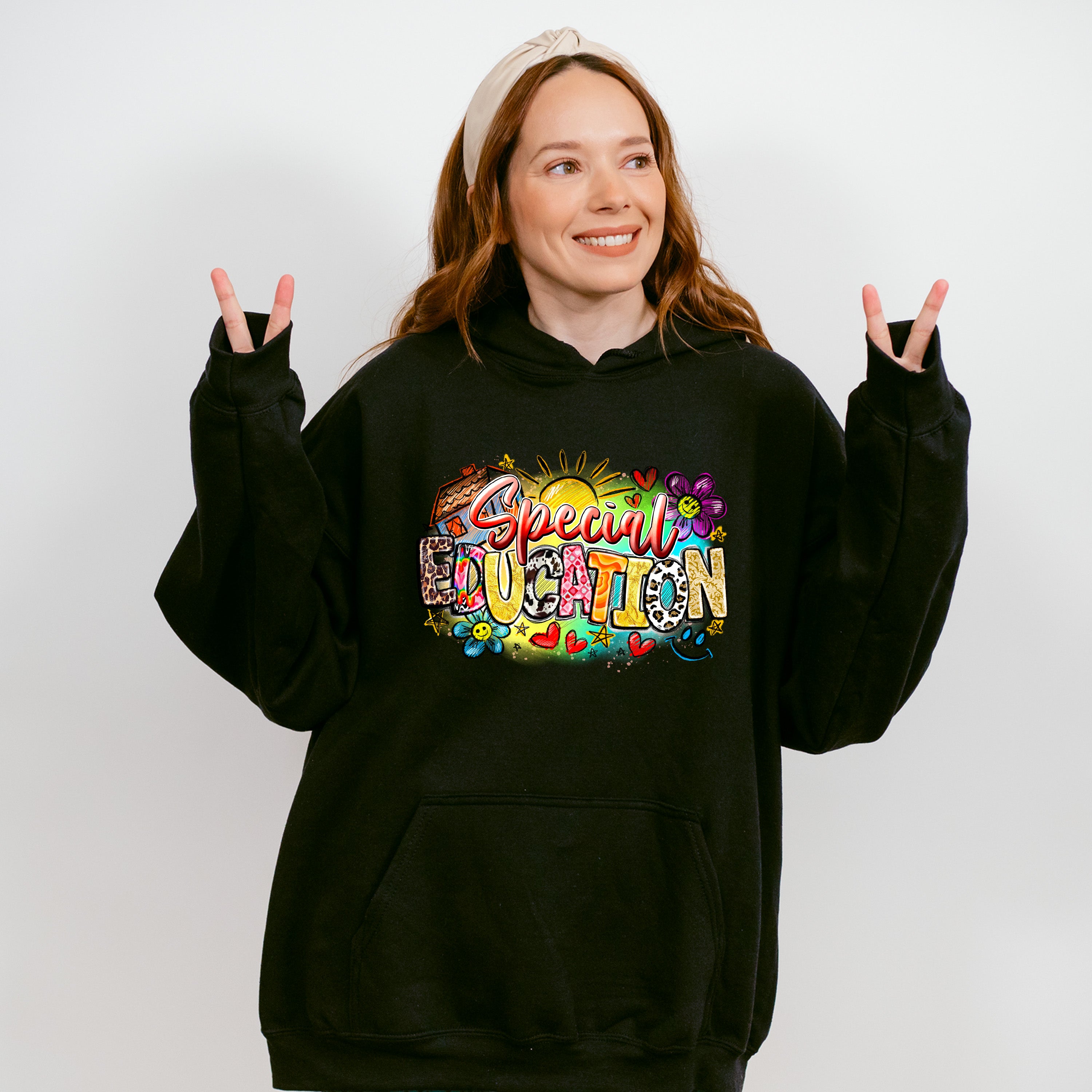 Special Education Doodles Design - Special Education Unisex Crewneck T-Shirt Sweatshirt Hoodie