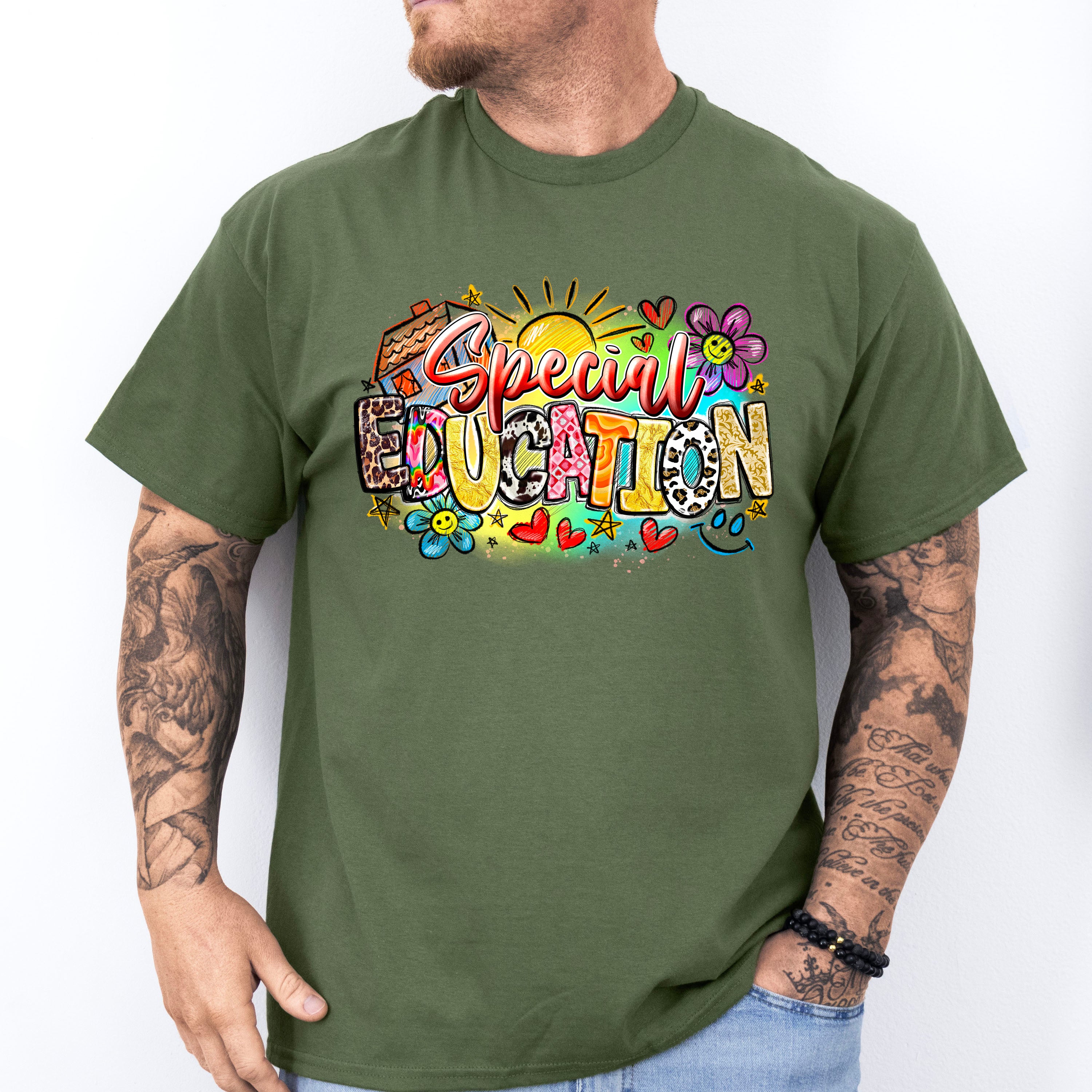 Special Education Doodles Design - Special Education Unisex Crewneck T-Shirt Sweatshirt Hoodie