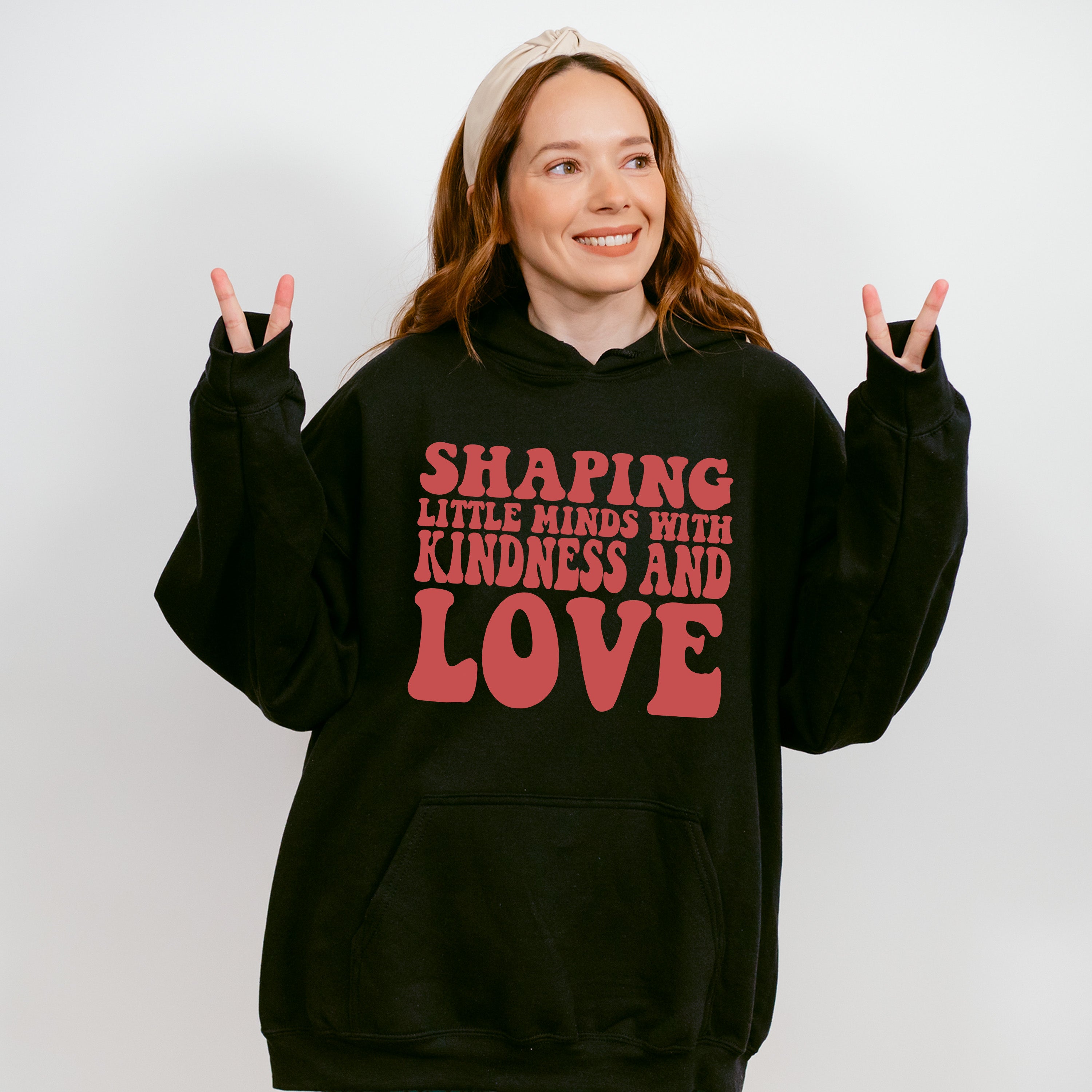 Shaping Little Minds With Kindness And Love Design - Special Education Unisex Crewneck T-Shirt Sweatshirt Hoodie