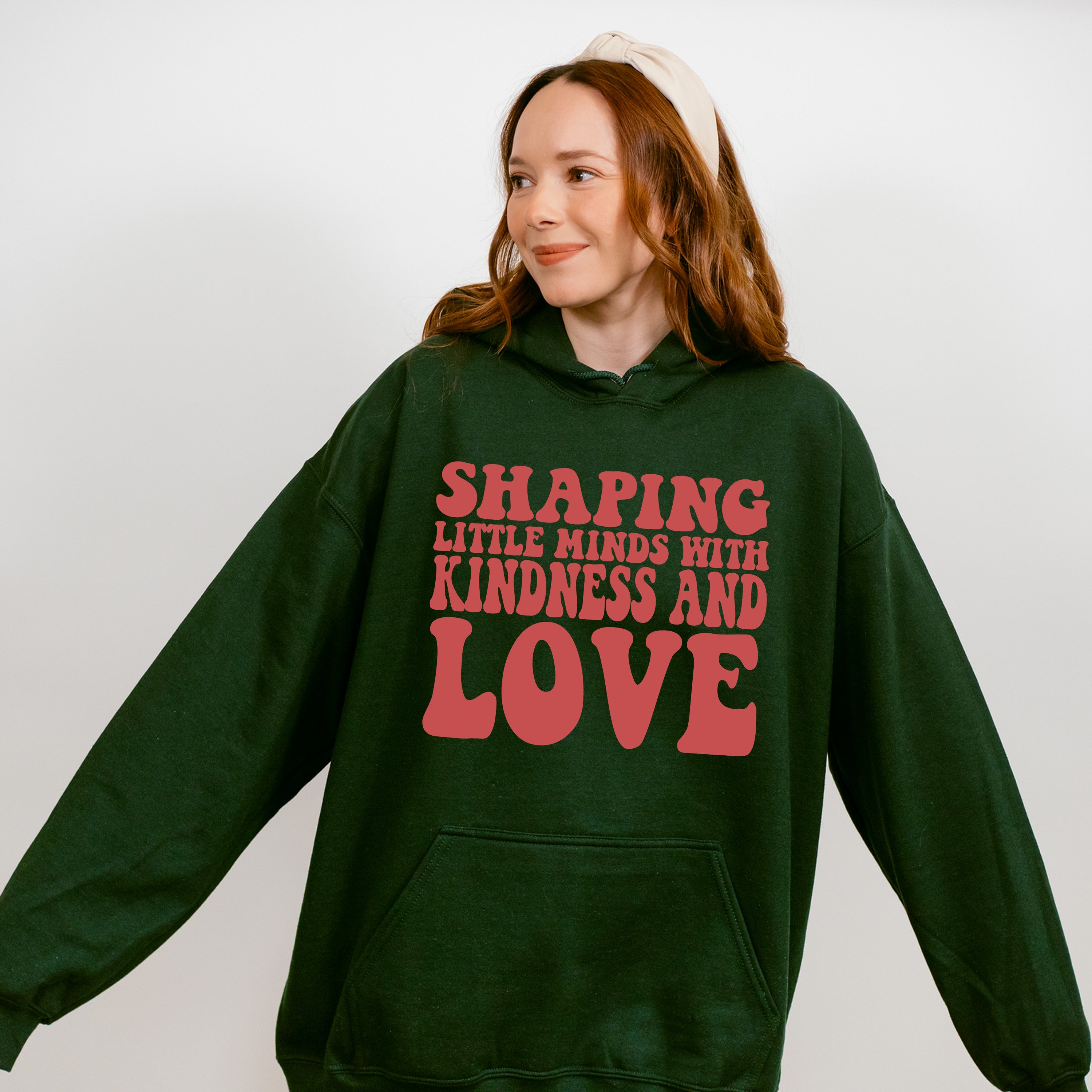 Shaping Little Minds With Kindness And Love Design - Special Education Unisex Crewneck T-Shirt Sweatshirt Hoodie