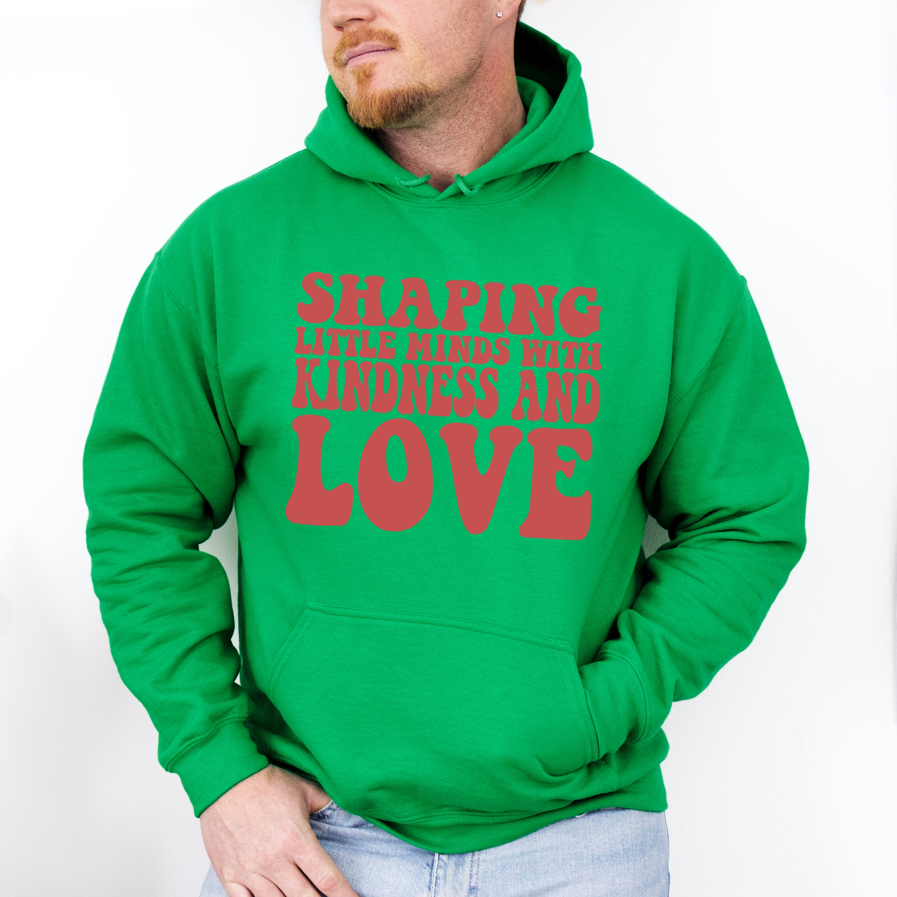 Shaping Little Minds With Kindness And Love Design - Special Education Unisex Crewneck T-Shirt Sweatshirt Hoodie