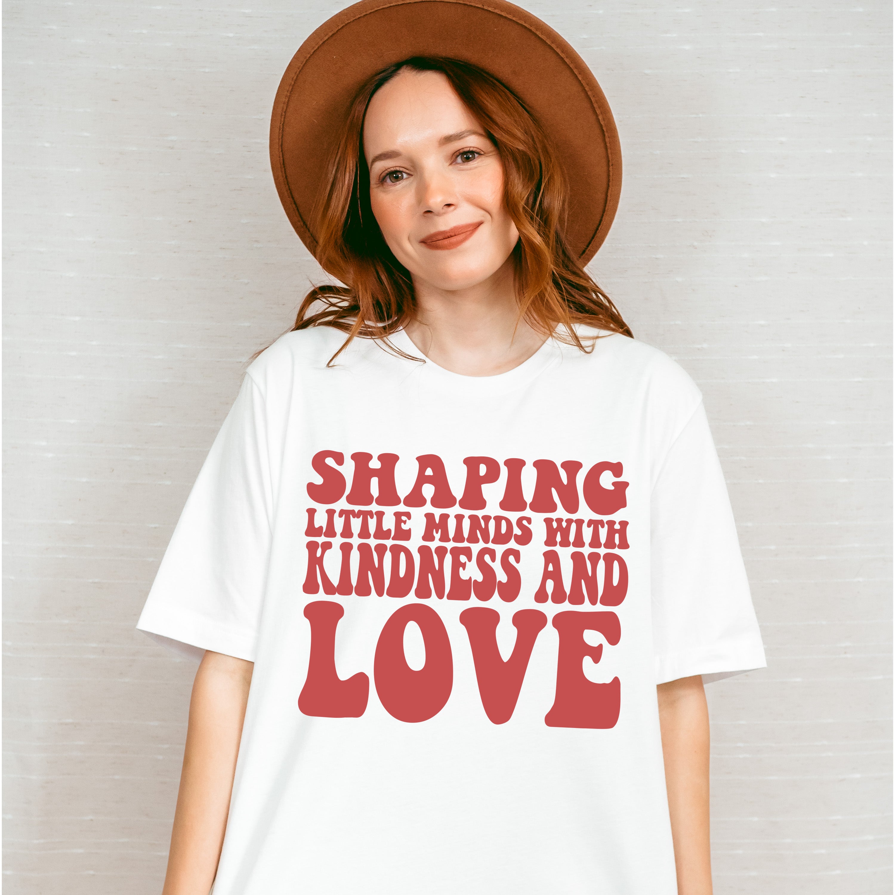 Shaping Little Minds With Kindness And Love Design - Special Education Unisex Crewneck T-Shirt Sweatshirt Hoodie