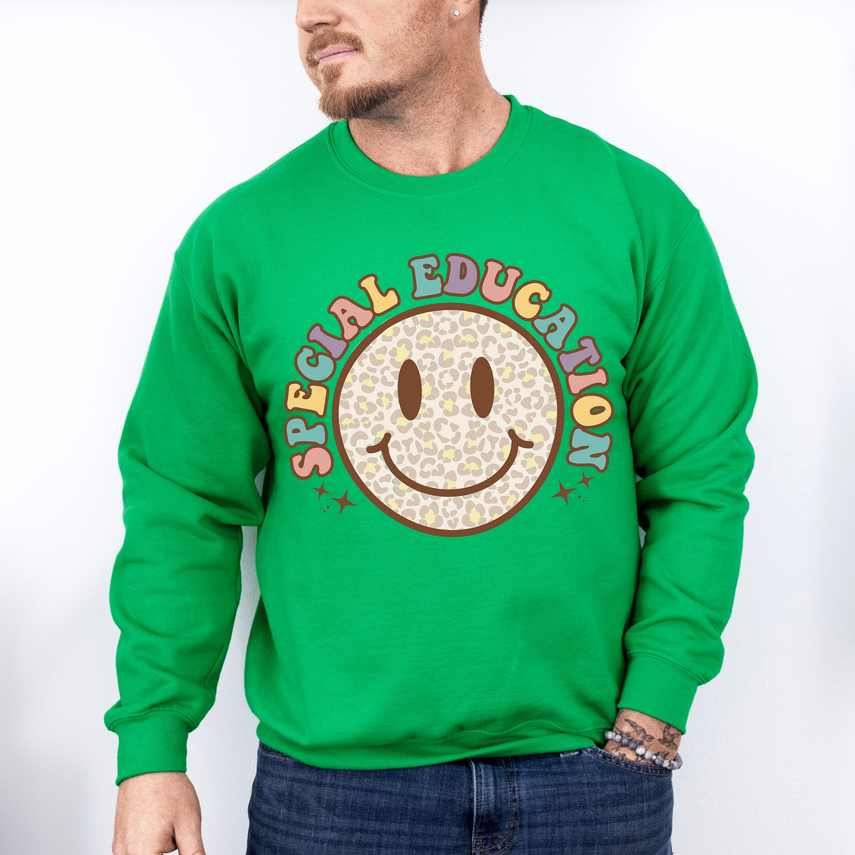 Smile Face Special Education Design - Special Education Unisex Crewneck T-Shirt Sweatshirt Hoodie