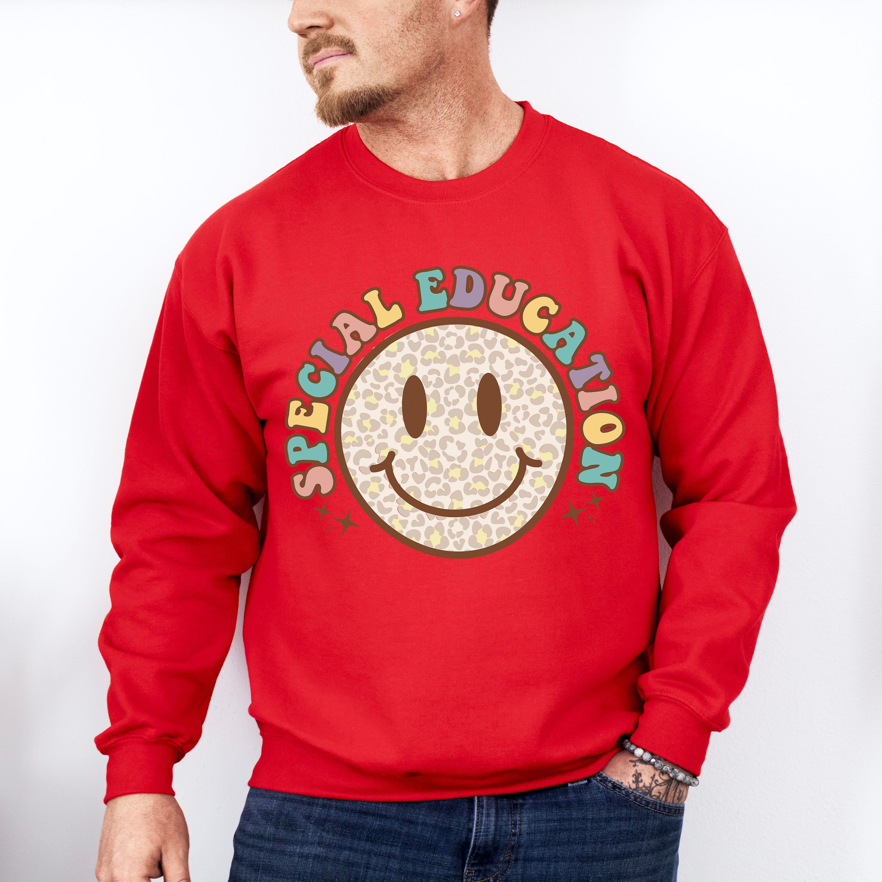 Smile Face Special Education Design - Special Education Unisex Crewneck T-Shirt Sweatshirt Hoodie