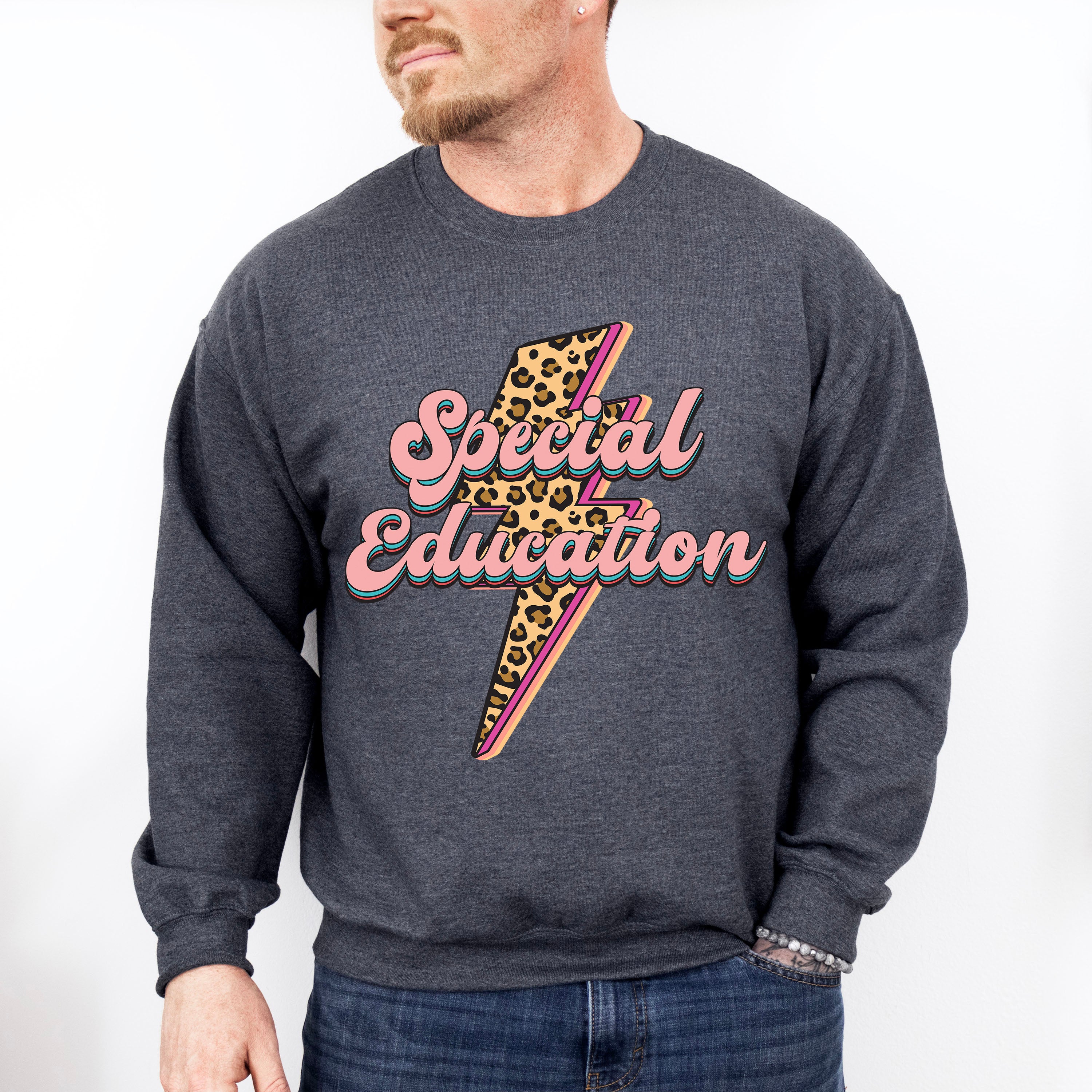 Special Education Lightning Design - Special Education Unisex Crewneck T-Shirt Sweatshirt Hoodie