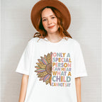 Only A Special Person Can Hear What A Child Cannot Say Design - Special Education Unisex Crewneck T-Shirt Sweatshirt Hoodie