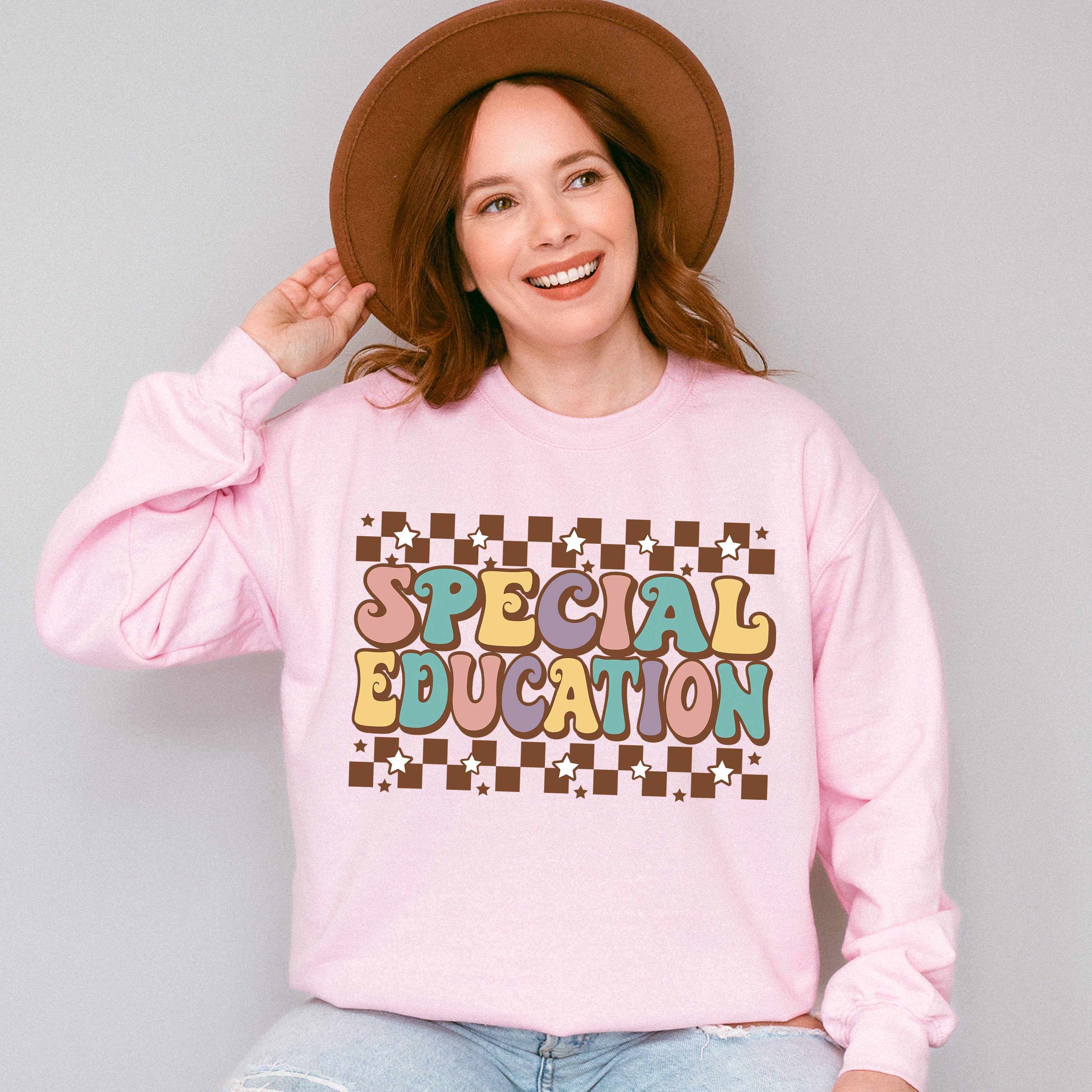 Retro Special Education Design - Special Education Unisex Crewneck T-Shirt Sweatshirt Hoodie