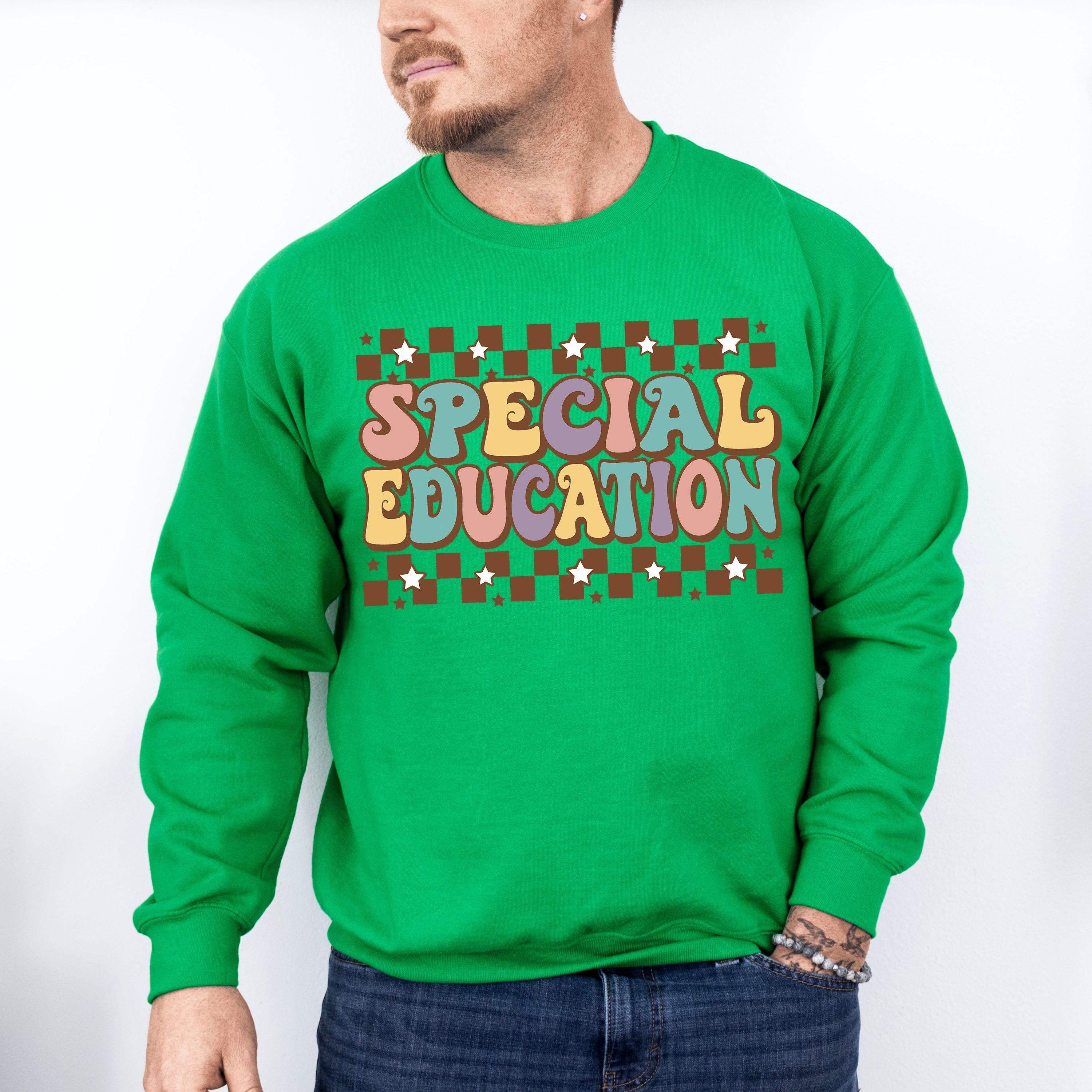 Retro Special Education Design - Special Education Unisex Crewneck T-Shirt Sweatshirt Hoodie