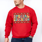 Retro Special Education Design - Special Education Unisex Crewneck T-Shirt Sweatshirt Hoodie