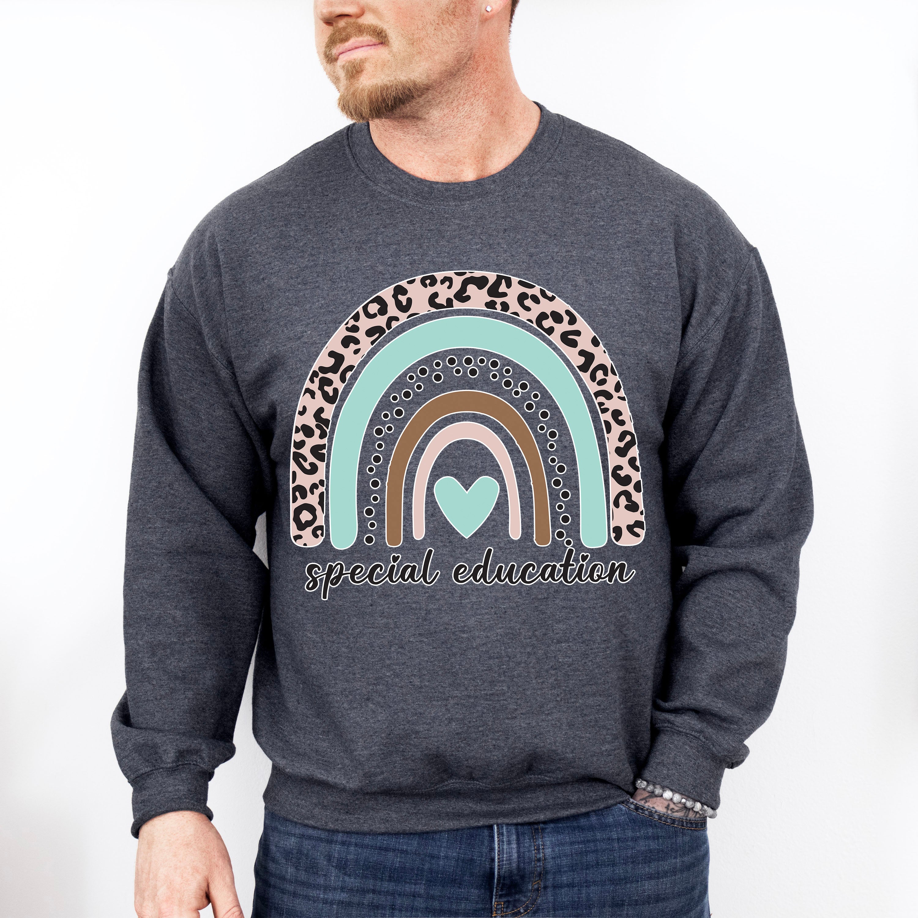 Special Education Heart Design - Special Education Unisex Crewneck T-Shirt Sweatshirt Hoodie