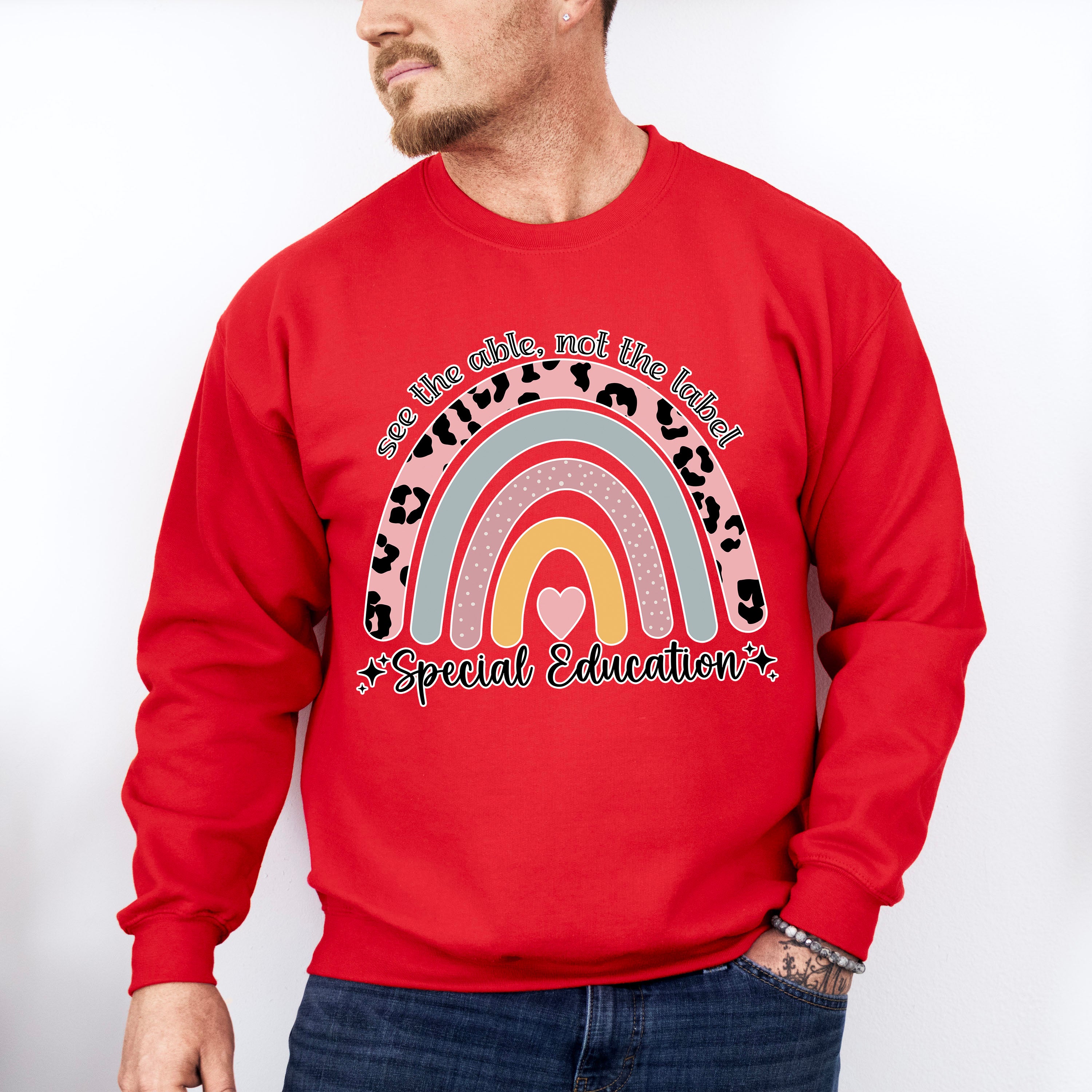 See The Able Not The Label Special Education Design - Special Education Unisex Crewneck T-Shirt Sweatshirt Hoodie