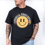 Retro Smile Face Special Education Design - Special Education Unisex Crewneck T-Shirt Sweatshirt Hoodie