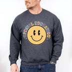 Retro Smile Face Special Education Design - Special Education Unisex Crewneck T-Shirt Sweatshirt Hoodie