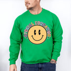 Retro Smile Face Special Education Design - Special Education Unisex Crewneck T-Shirt Sweatshirt Hoodie