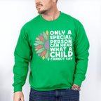 Retro Special Person Can Hear What A Child Cannot Say Design - Special Education Unisex Crewneck T-Shirt Sweatshirt Hoodie