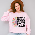 Retro Special Person Can Hear What A Child Cannot Say Design - Special Education Unisex Crewneck T-Shirt Sweatshirt Hoodie