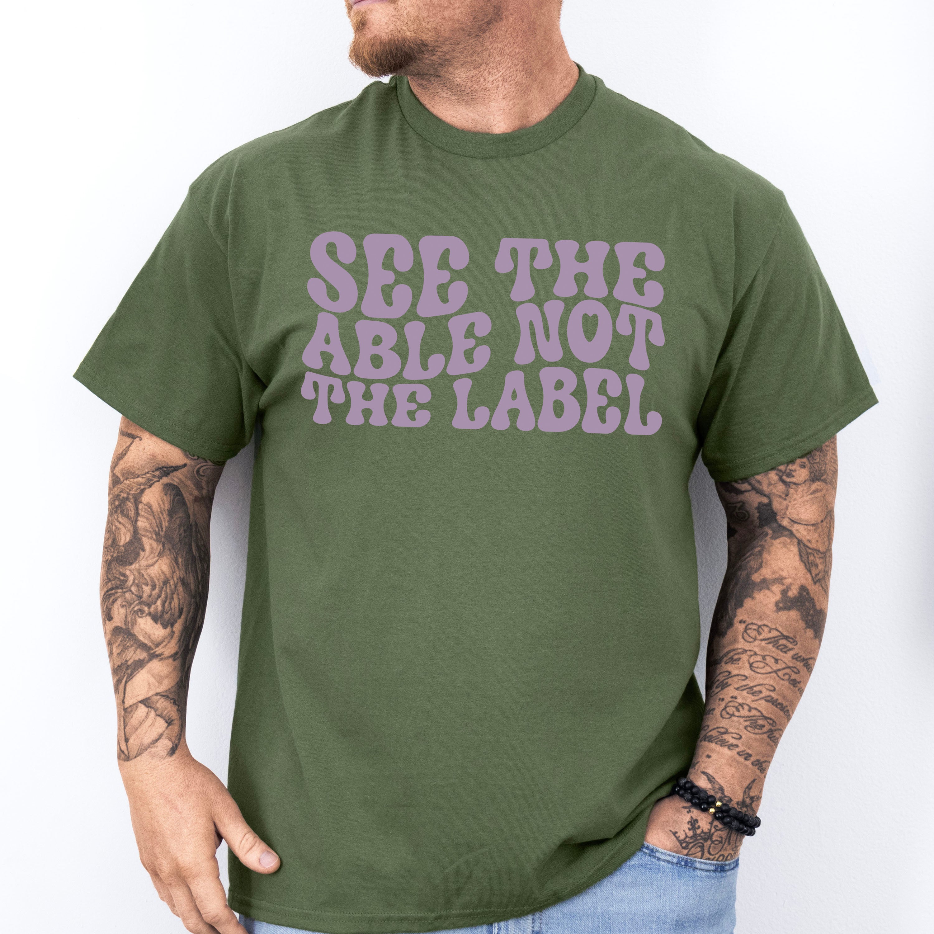 See The Able Not The Label  Design - Special Education Unisex Crewneck T-Shirt Sweatshirt Hoodie