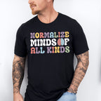 Normalize Minds Of All Kinds Design - Special Education Unisex Crewneck T-Shirt Sweatshirt Hoodie