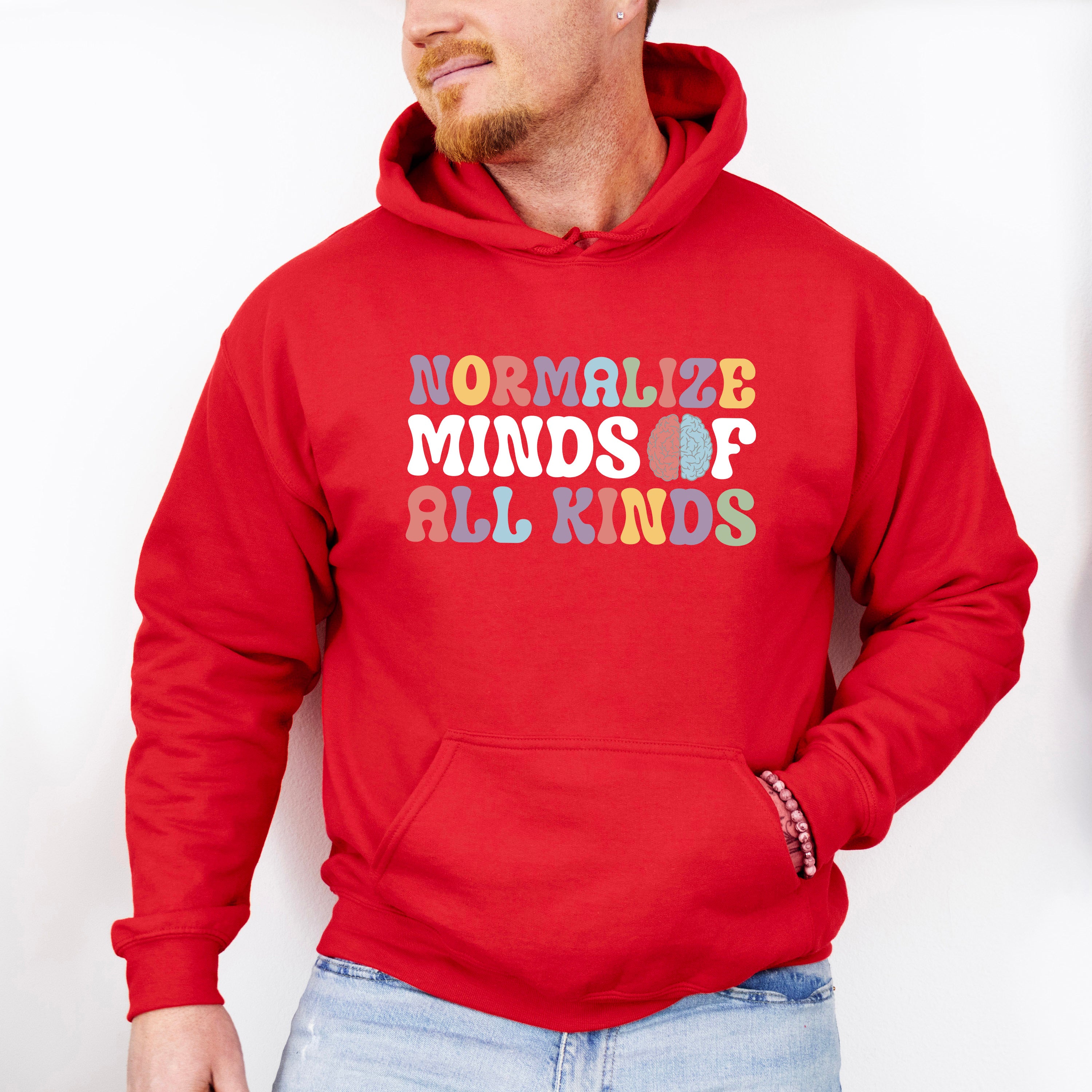 Normalize Minds Of All Kinds Design - Special Education Unisex Crewneck T-Shirt Sweatshirt Hoodie