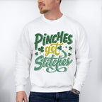 Pinches Get Stitches - St. Patrick's Day Theme Unisex Crewneck T-Shirt Sweatshirt Hoodie