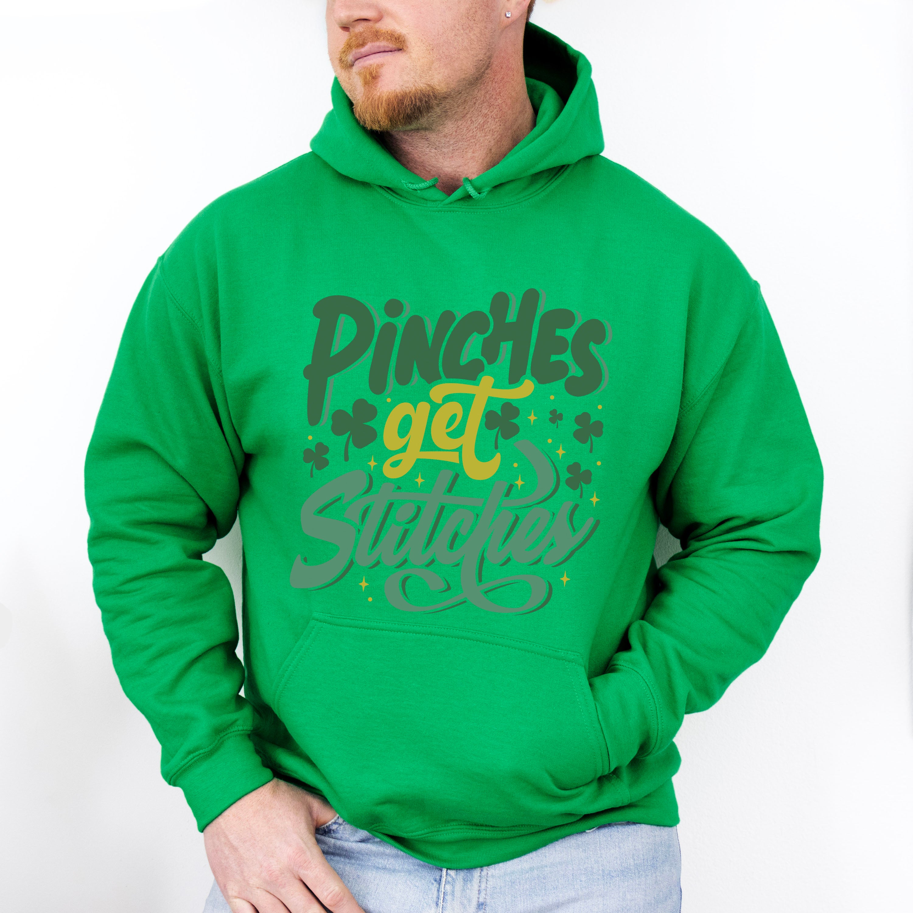 Pinches Get Stitches - St. Patrick's Day Theme Unisex Crewneck T-Shirt Sweatshirt Hoodie