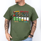 Battery Life Of A Teacher Monday To Friday - Teacher Unisex Crewneck T-Shirt Sweatshirt Hoodie